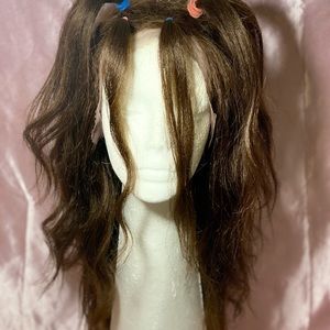 20” LACE FRONT REMY HUMAN HAIR YAKY - CHOCOLATE FUDGE BAR BROWN WIG